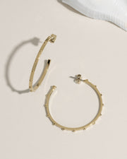 Beaded Hoops