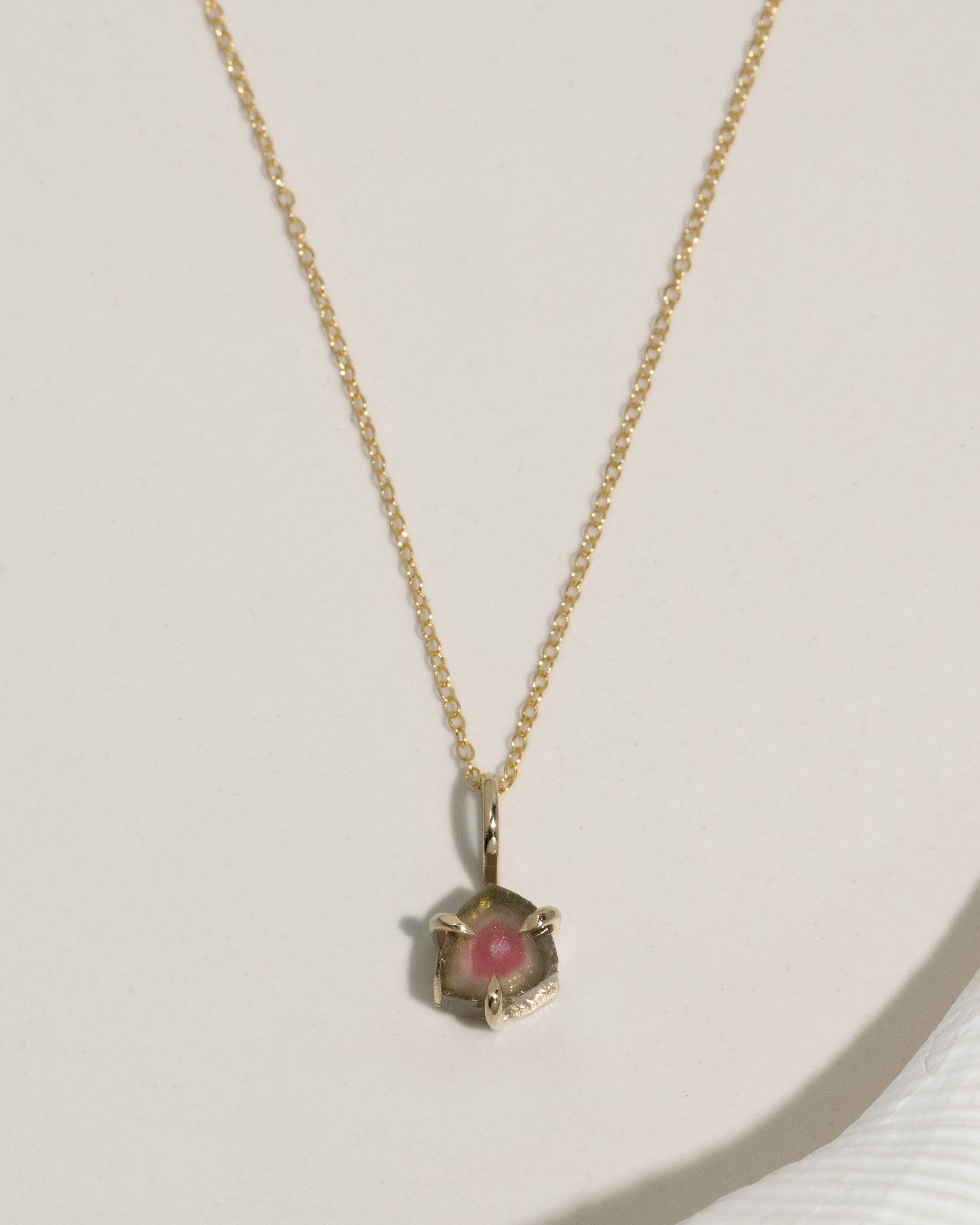 Watermelon Tourmaline Necklace