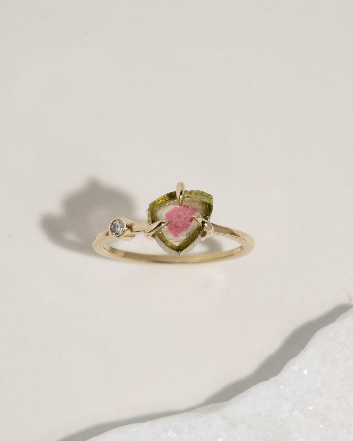 Watermelon Tourmaline Ring