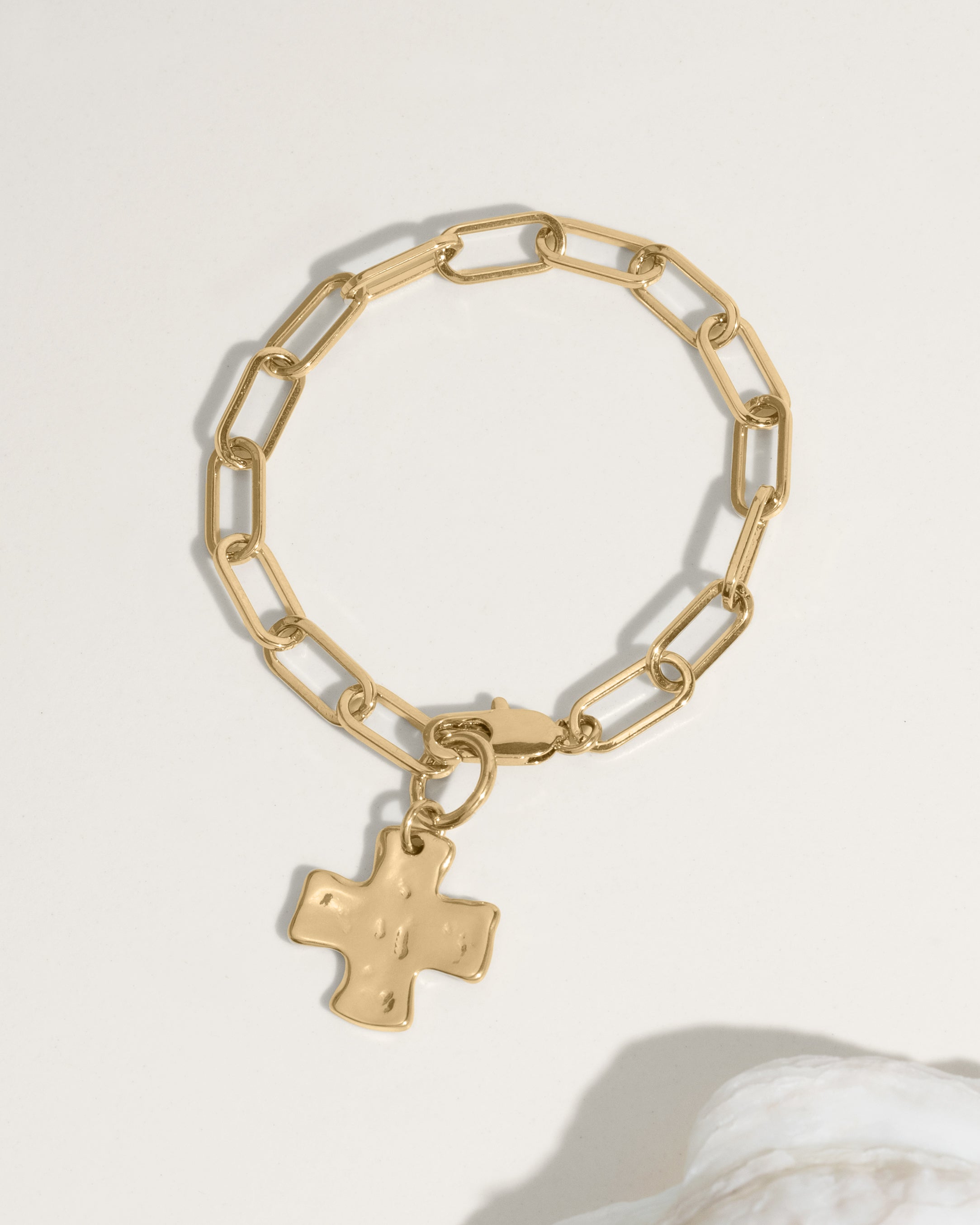 Chunky Cross Chain Bracelet