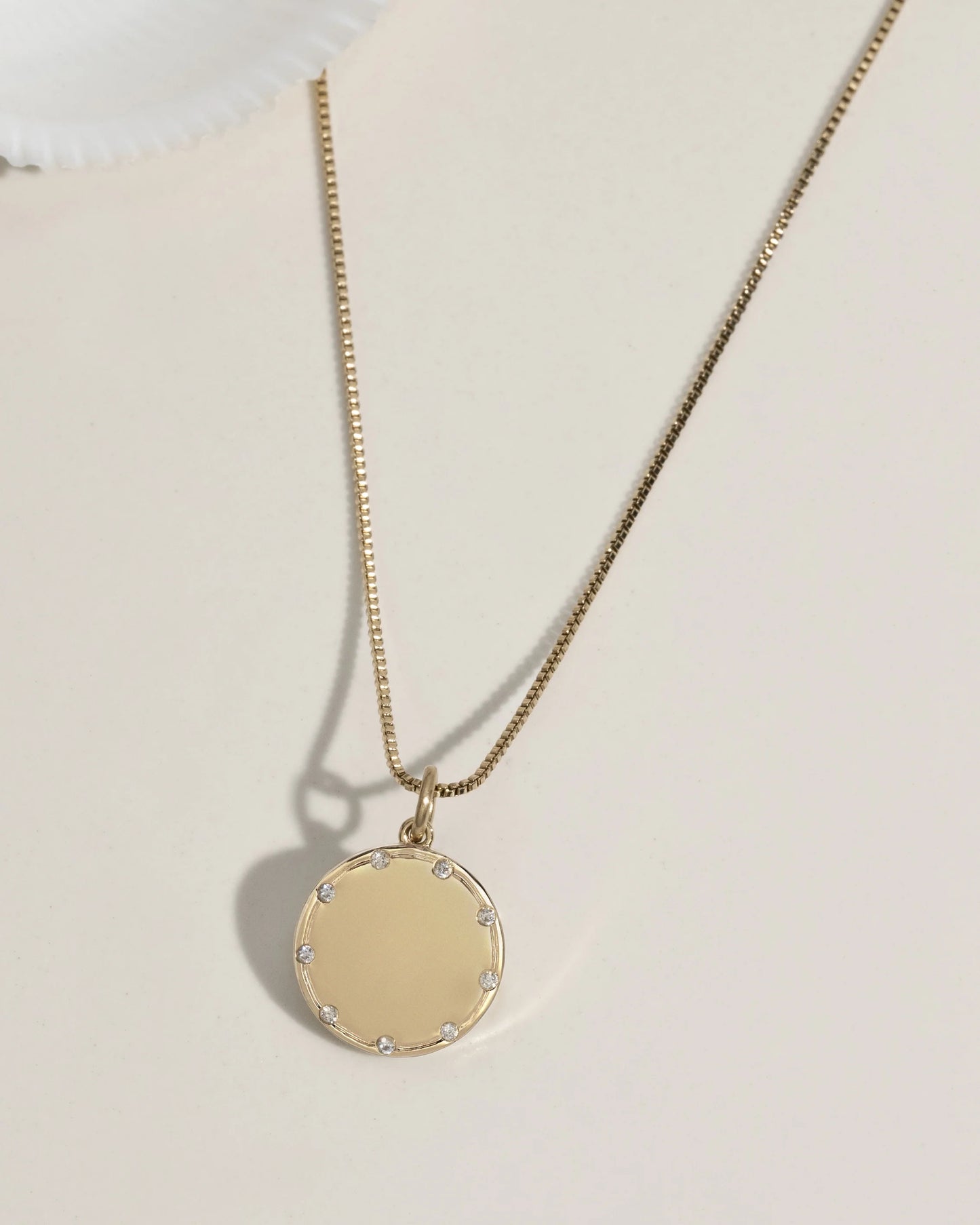 Classic Crystal Disc Necklace