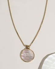 Pearl Disc Necklace
