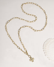Chunky Cross Chain Necklace and Extender Set