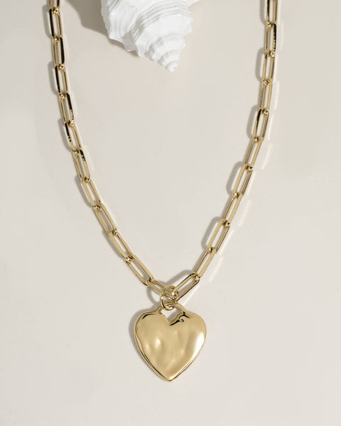 Chunky Heart Necklace – James Michelle