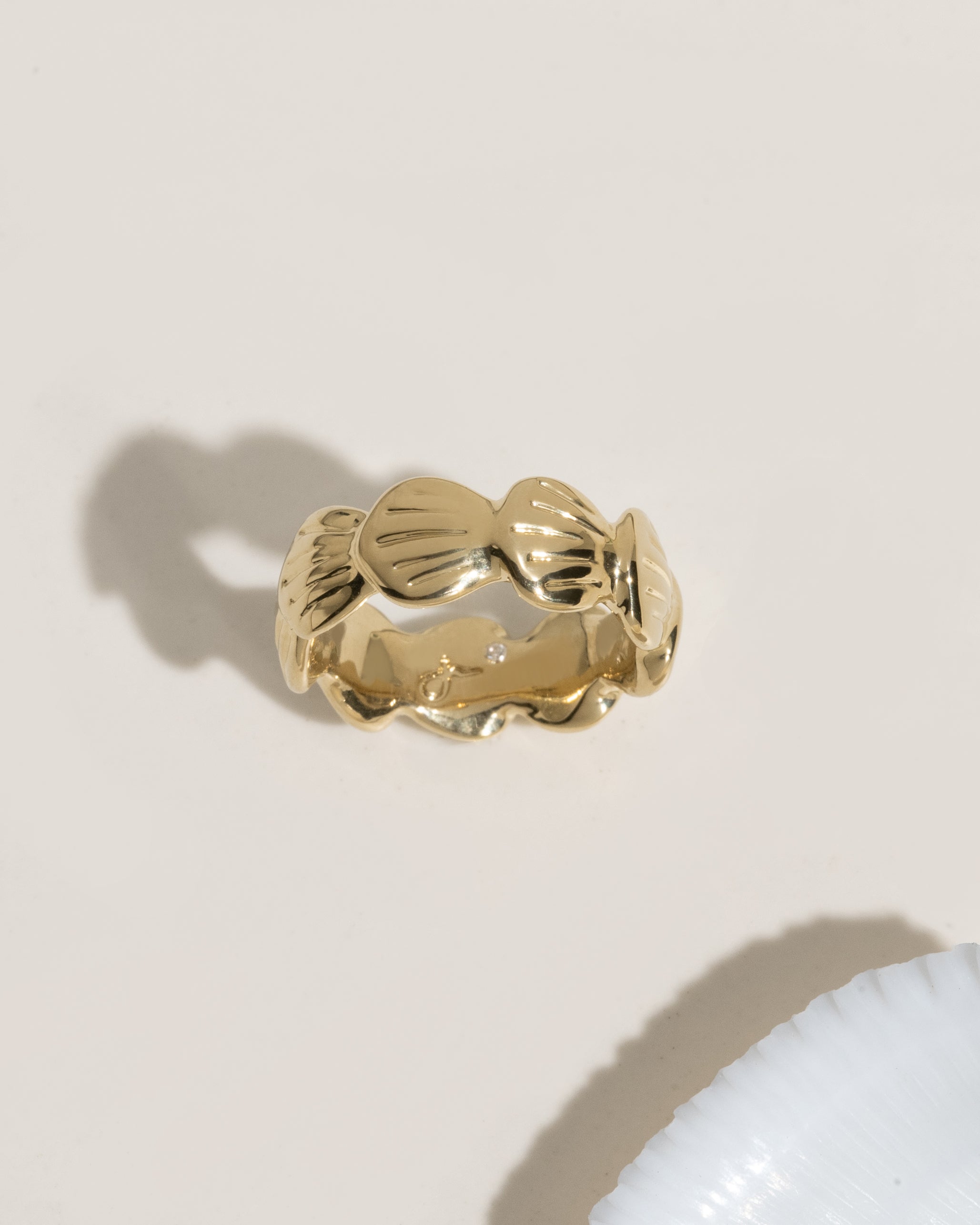 Shell Waterproof Ring - Gold & Silver Coastal – James Michelle