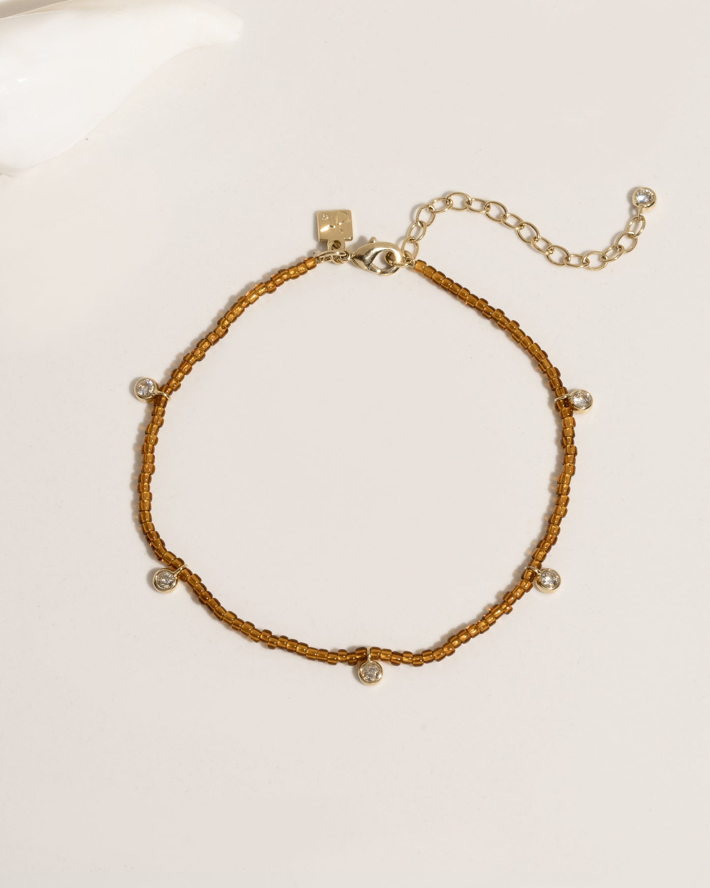 Crystal Beaded Anklet