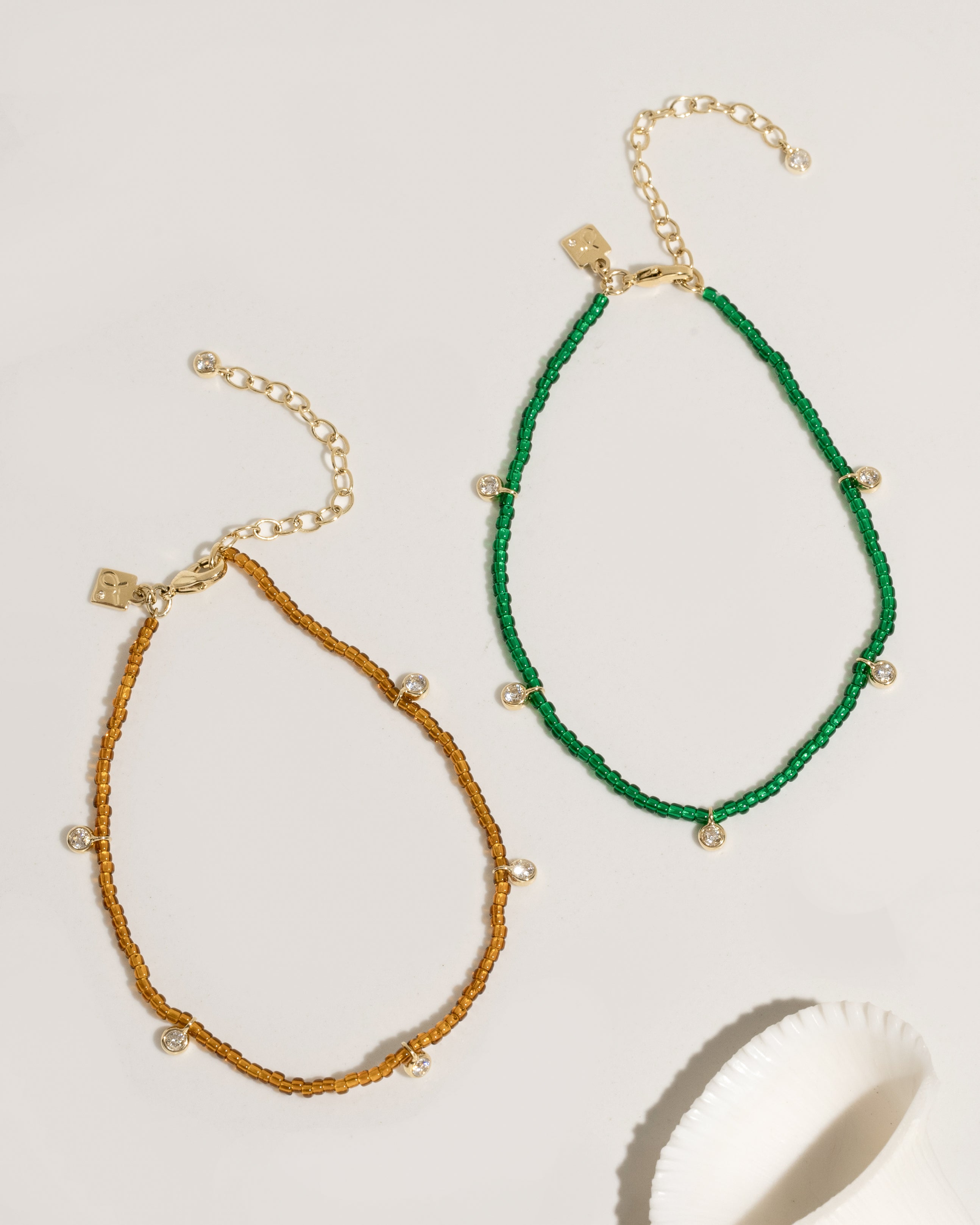 Crystal Beaded Anklet