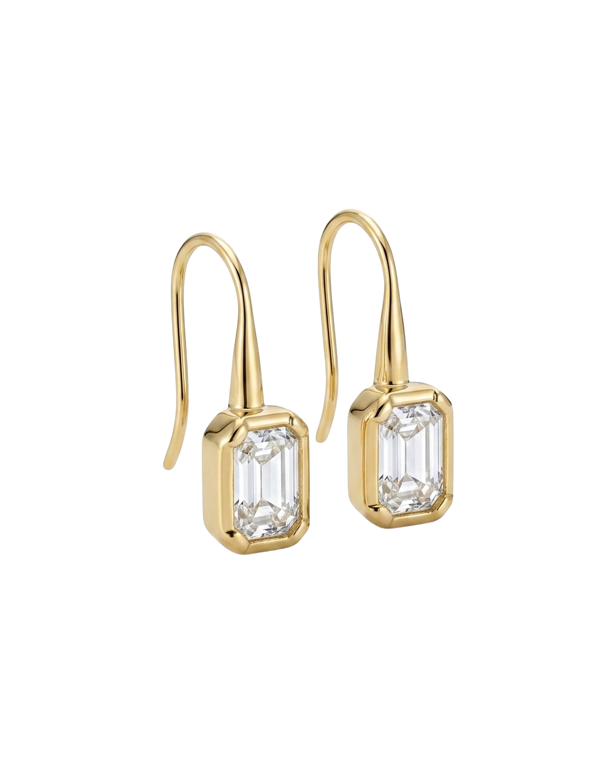 Starlight Earrings - Emerald Cut