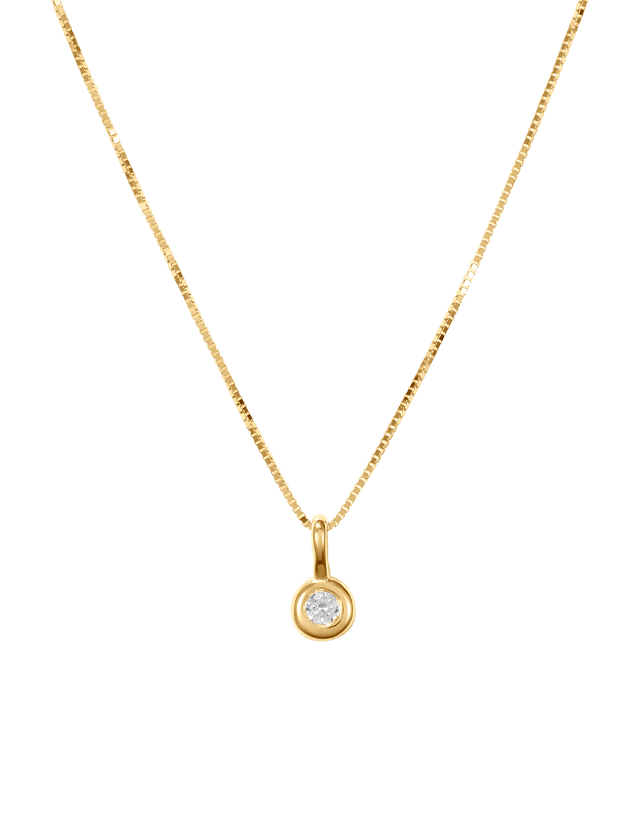 Mini Diamond Drop Necklace