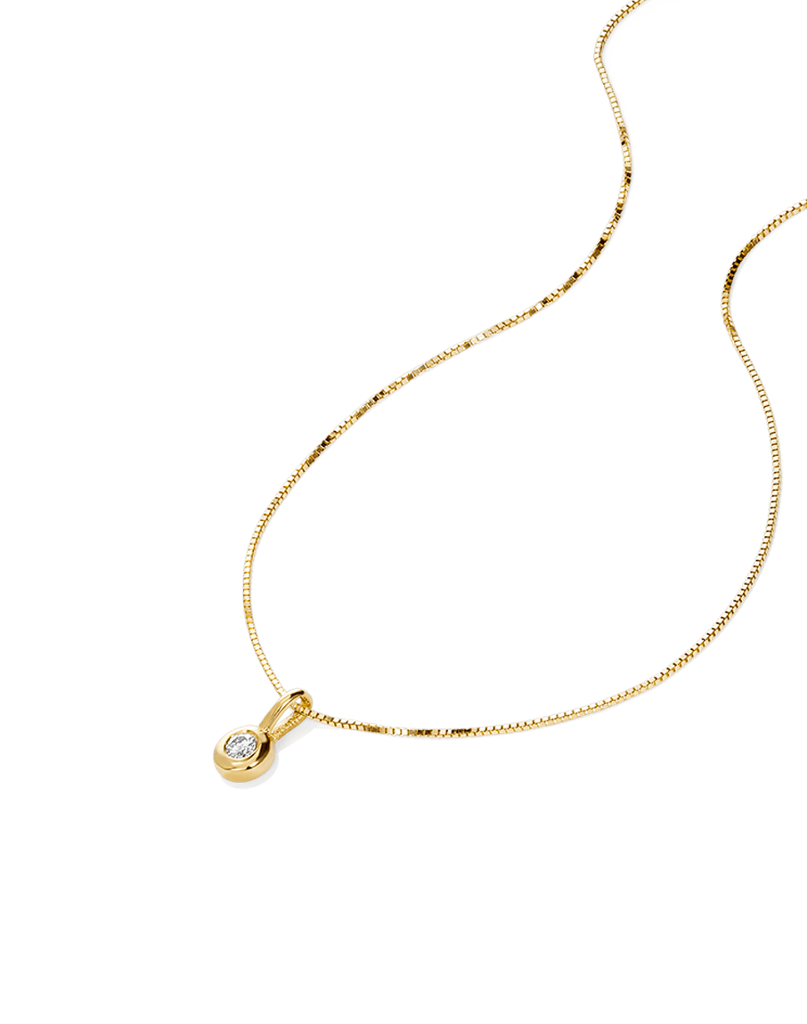 Mini Diamond Drop Necklace