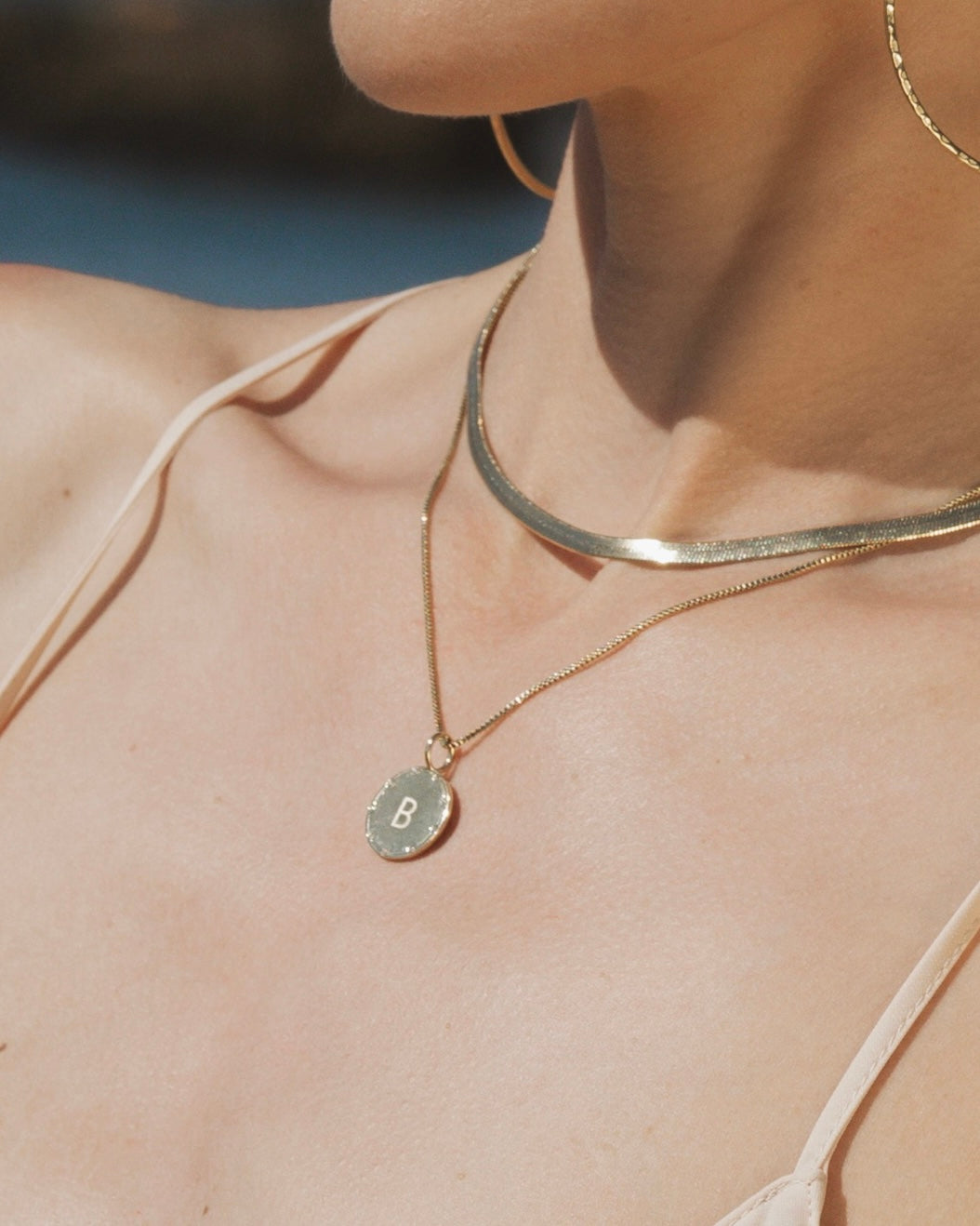 Crystal Disc Necklace