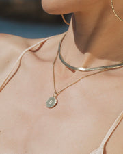 Crystal Disc Necklace