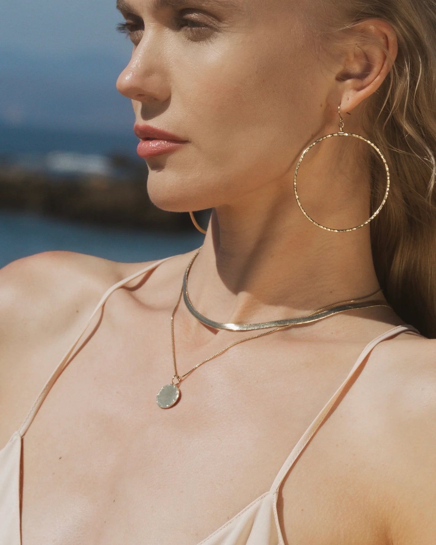 Classic Crystal Disc Necklace