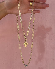 Chunky Cross Chain Necklace and Extender Set