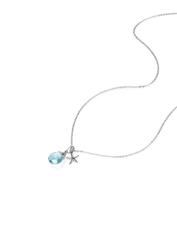 Gemstone Starfish Necklace