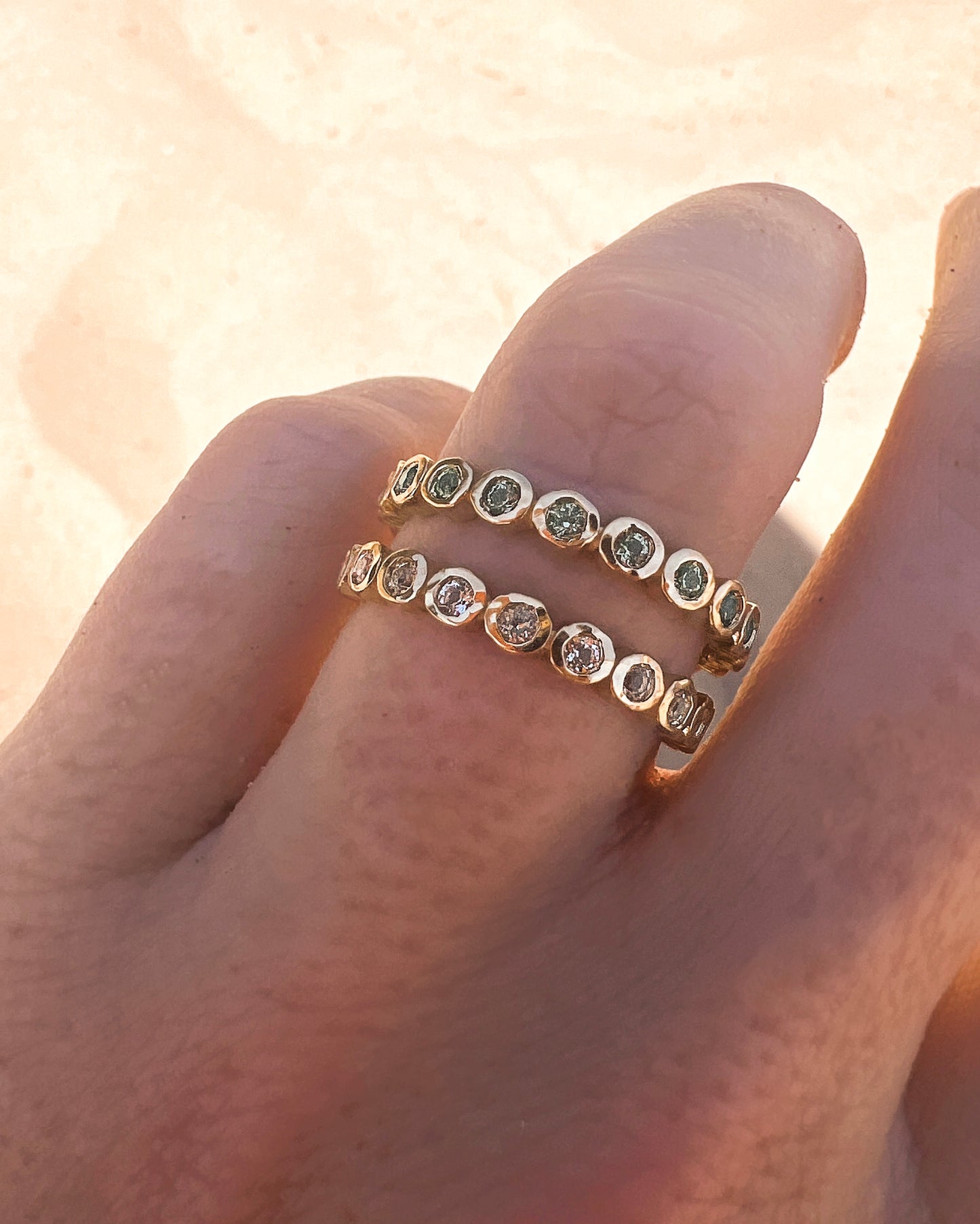 Gemstone Eternity Band