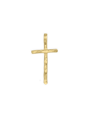 Hammered Cross Charm