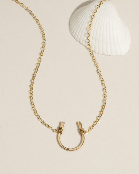 CRIMIE クライミー HORSESHOE NECKLACE ネックレス CRIMIE ネックレス LETTER RIBBON HORSE SHOE SILVER NECKLESS