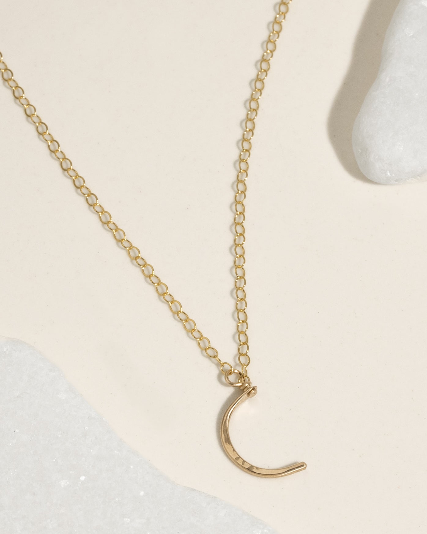 Itty Bitty Moon Necklace