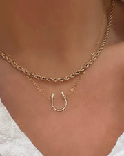 Itty Bitty Horseshoe Necklace