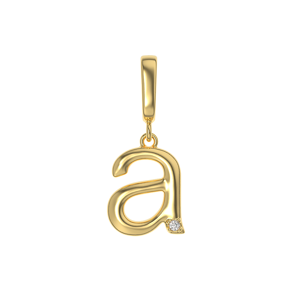 Crystal Letter Charms