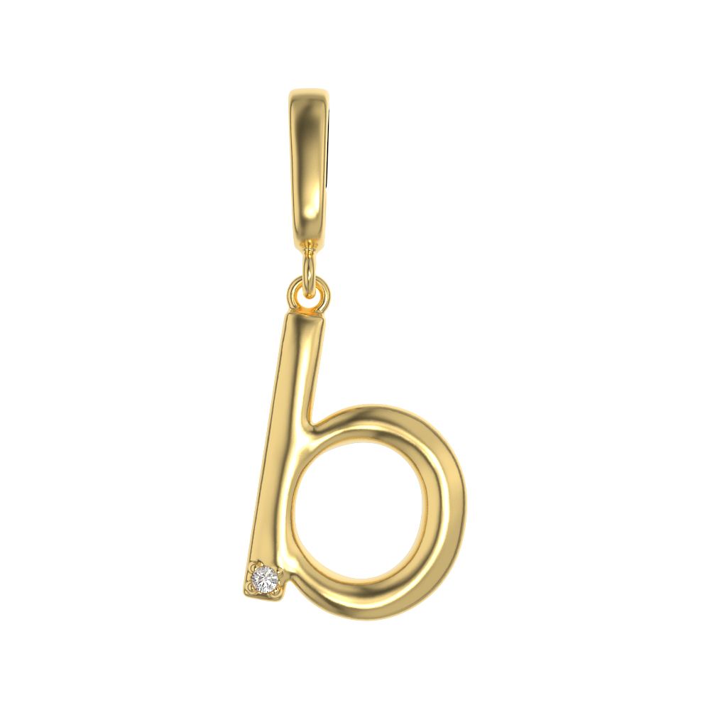 Crystal Letter Charms