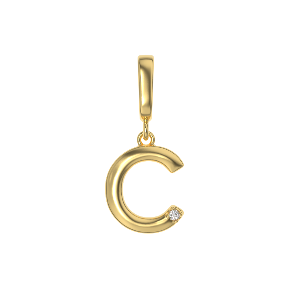 Crystal Letter Charms