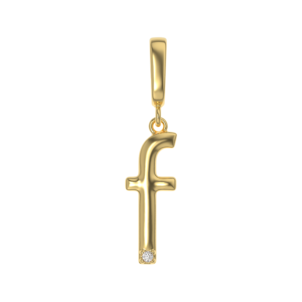 Crystal Letter Charms