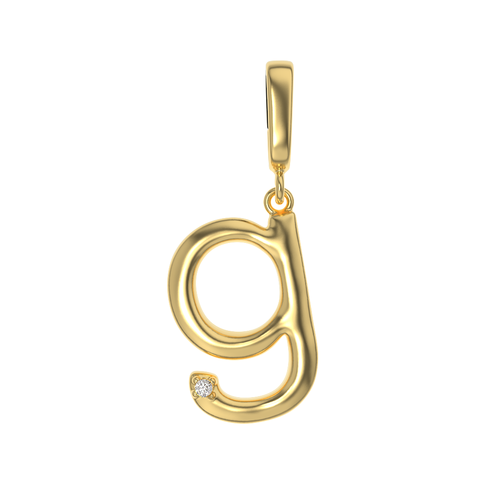Crystal Letter Charms