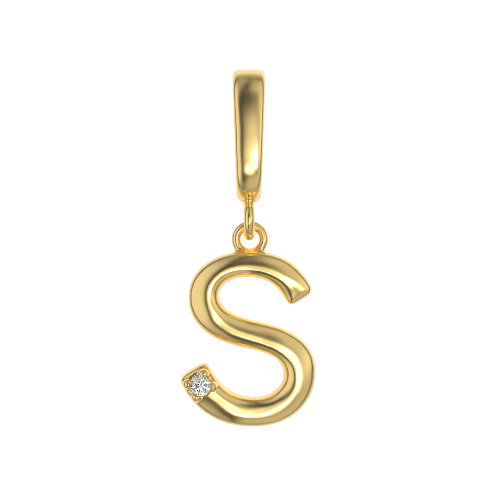 Crystal Letter Charms