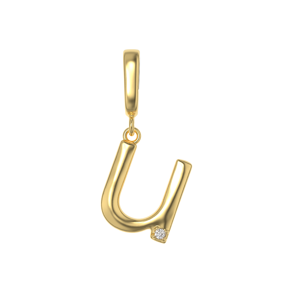 Crystal Letter Charms