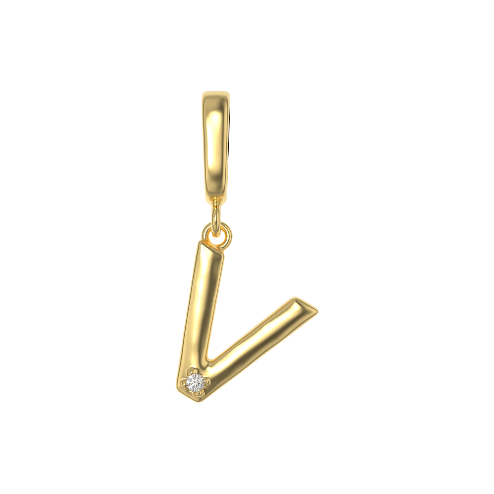 Crystal Letter Charms