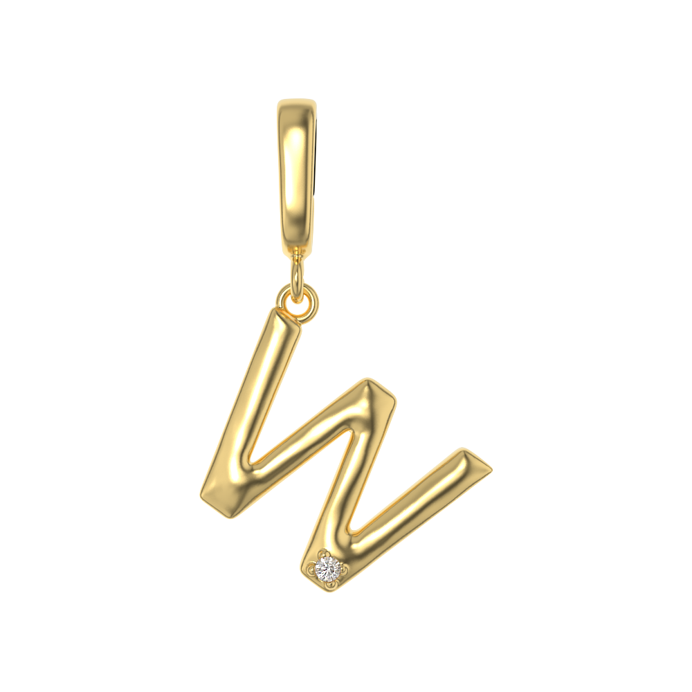 Crystal Letter Charms