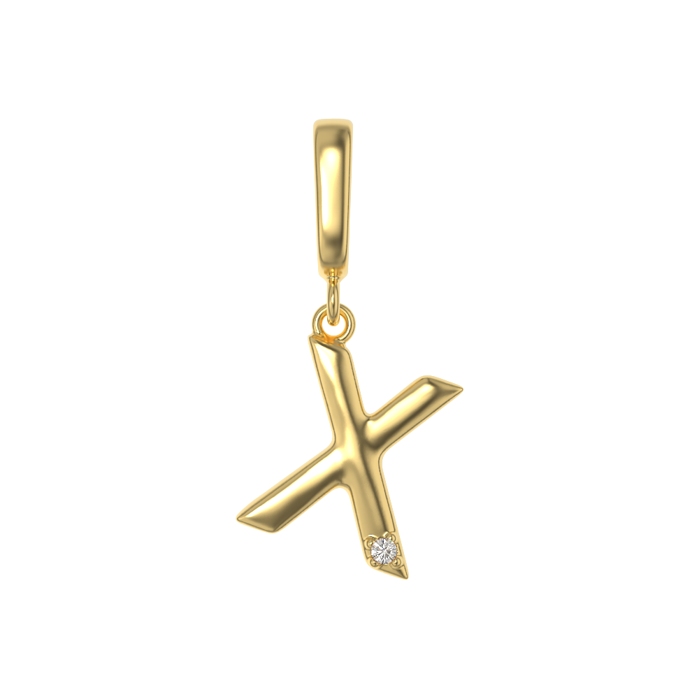 Crystal Letter Charms