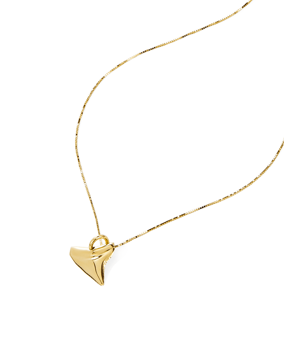 Solid Gold Jaws Necklace