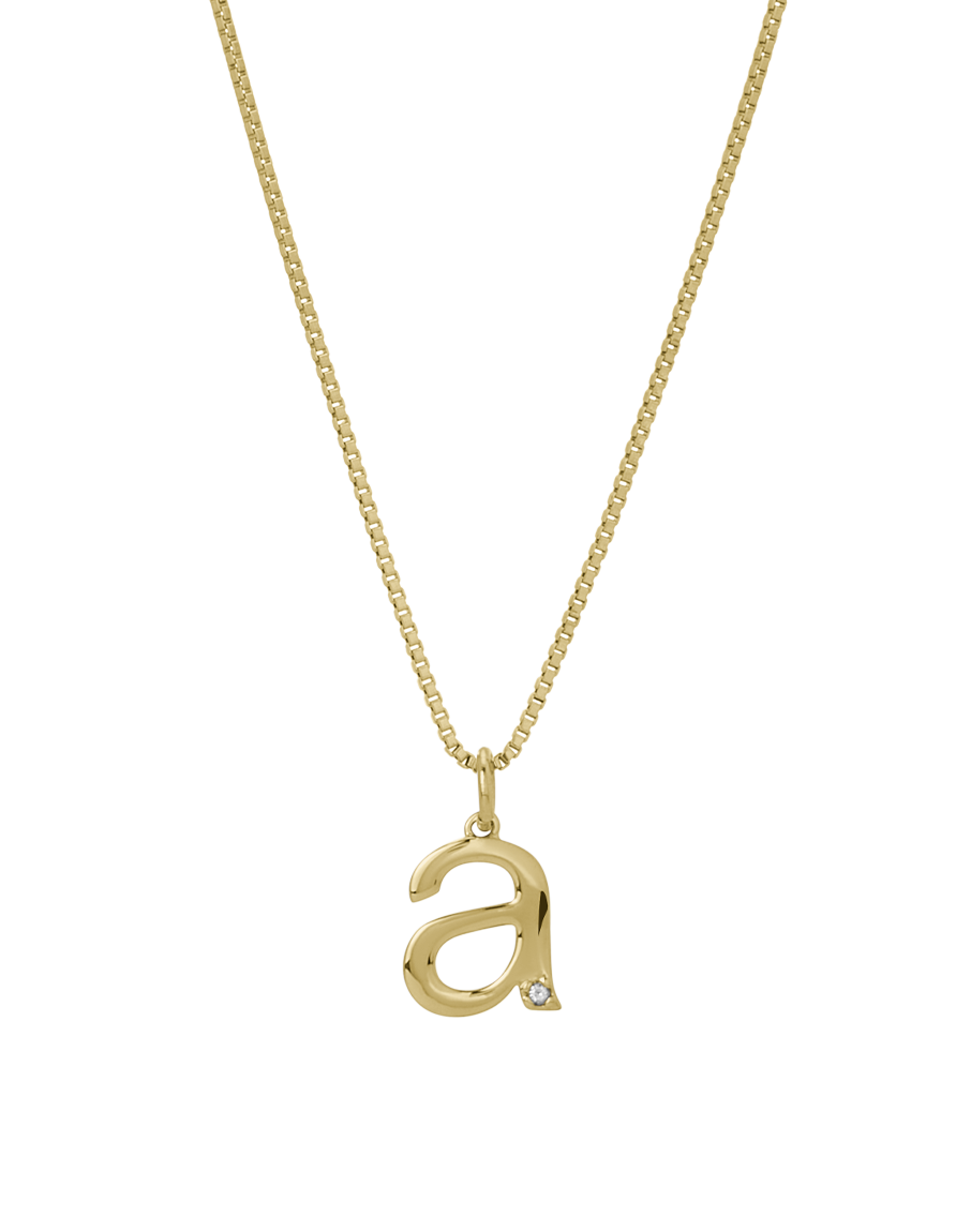 Crystal Letter Necklace