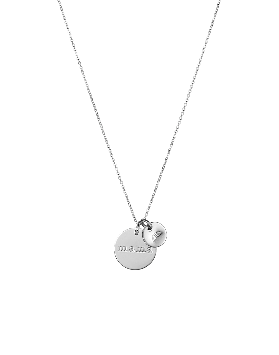 Mama Two Disc Necklace