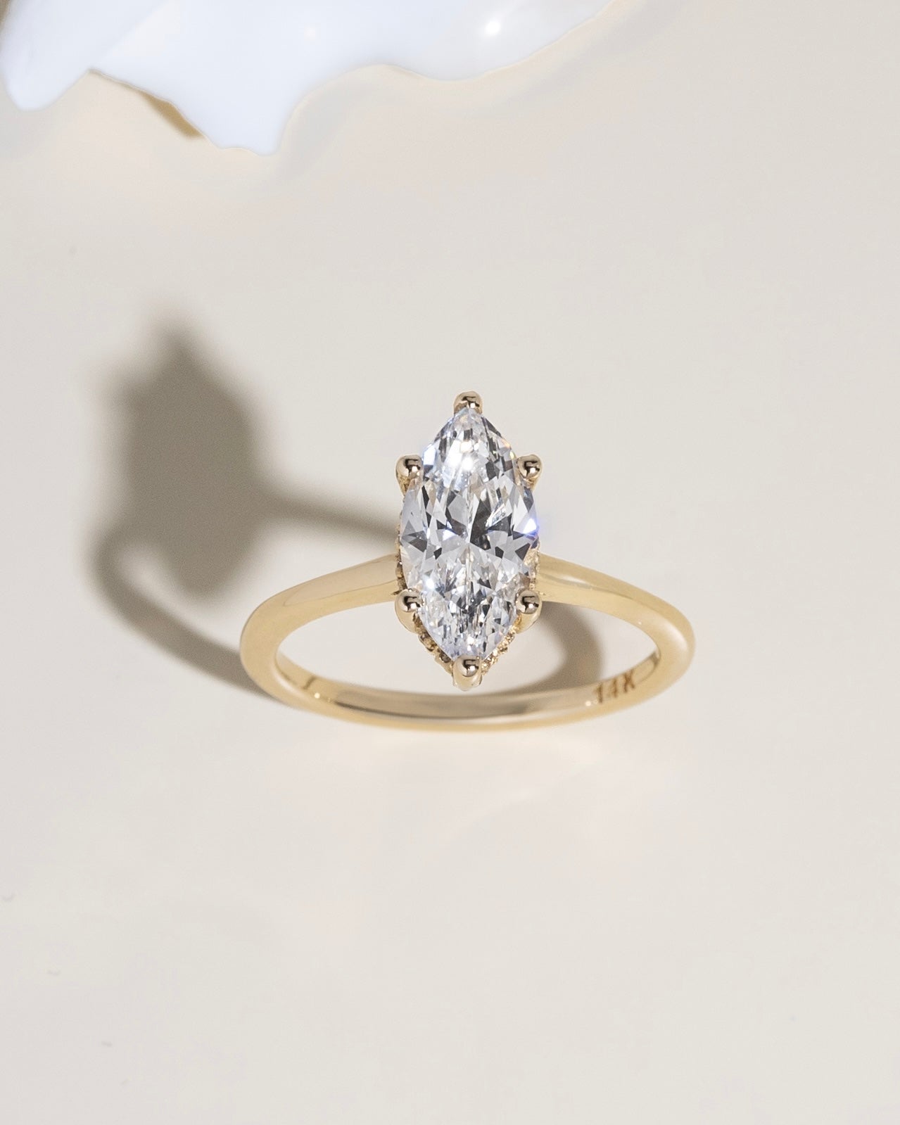 Marquise Halo Diamond Ring