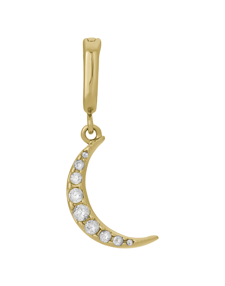 Crystal Moon Charm