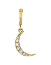 Crystal Moon Charm