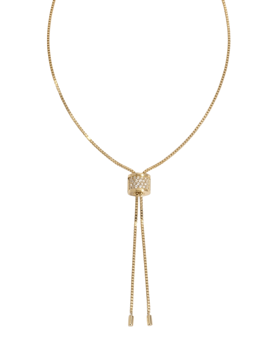 Crystal Bolo Necklace