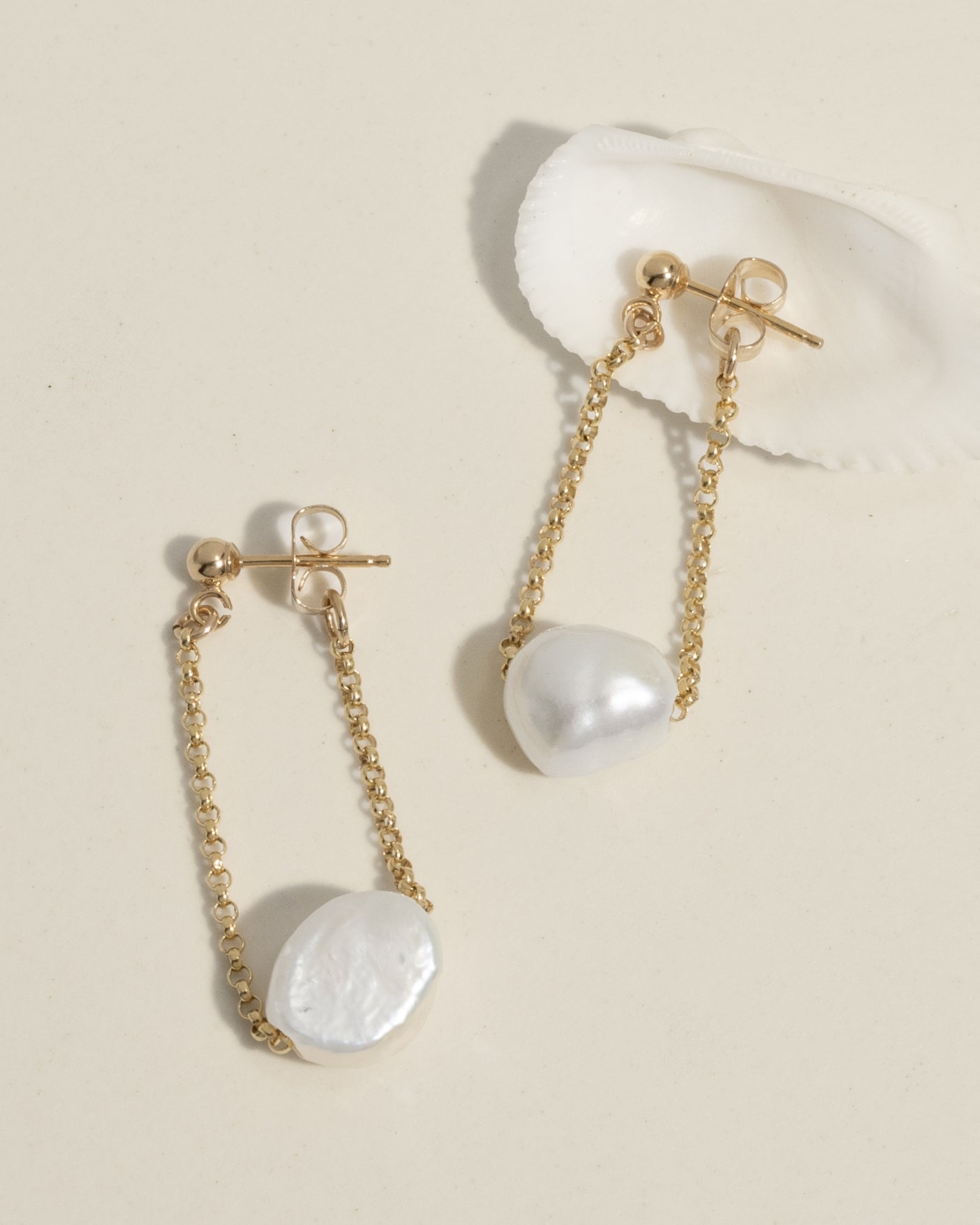 Pearl Chain Studs