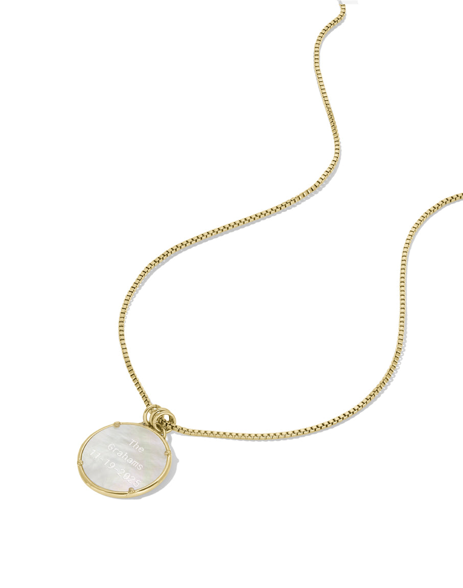 Pearl Disc Necklace