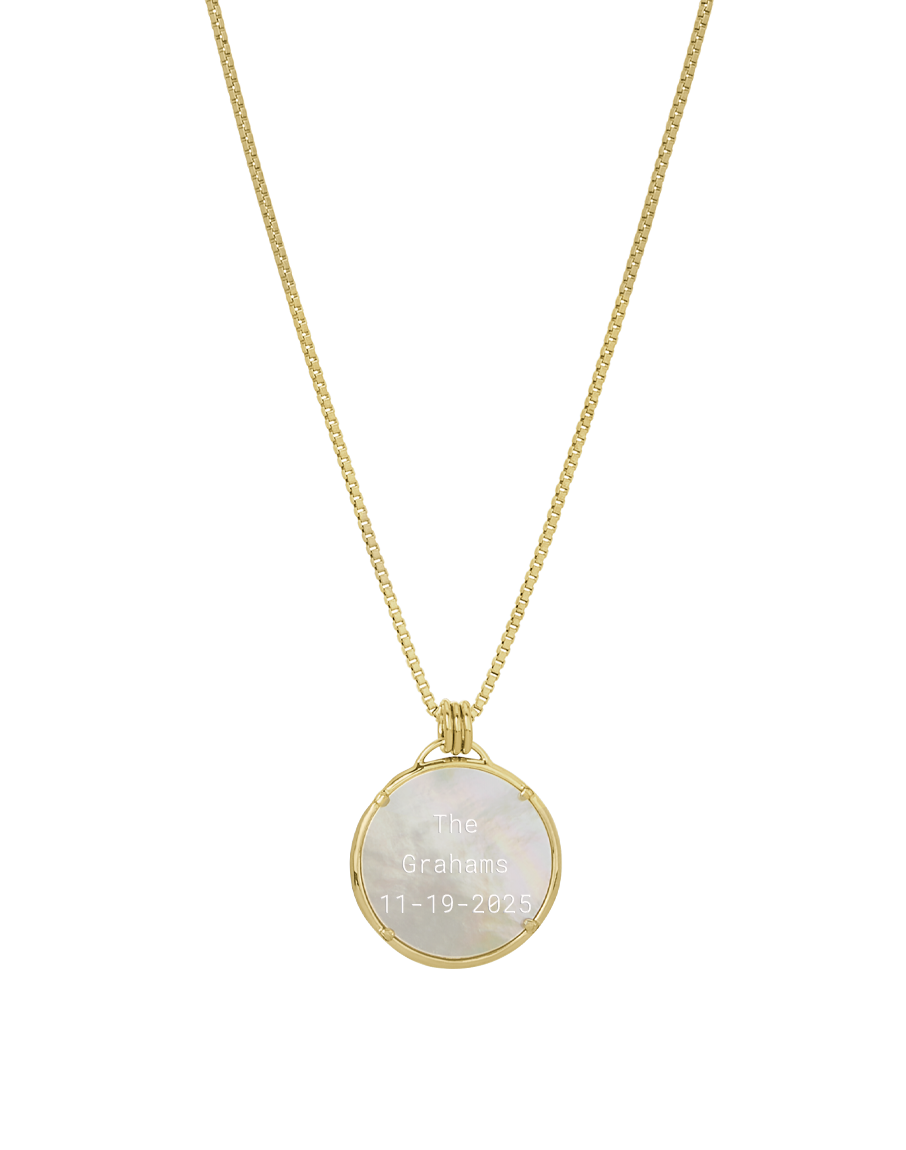 Pearl Disc Necklace