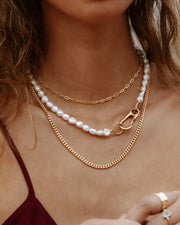 Pearl Lock Necklace