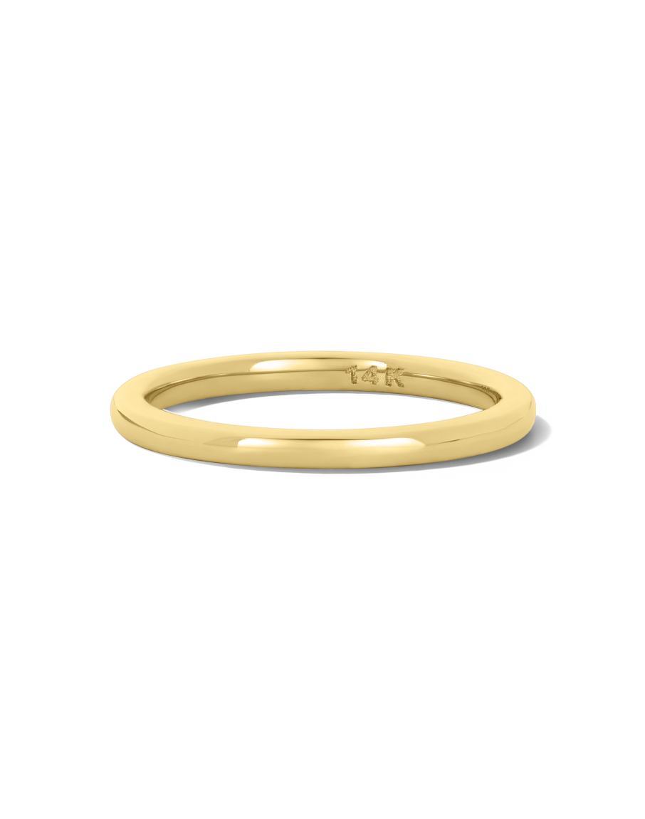 Solid Gold Pure Stacking Ring