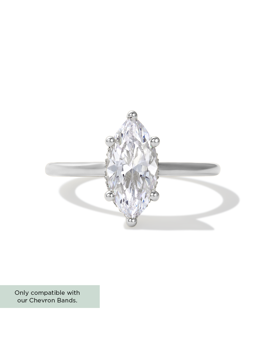 Marquise Halo Diamond Ring