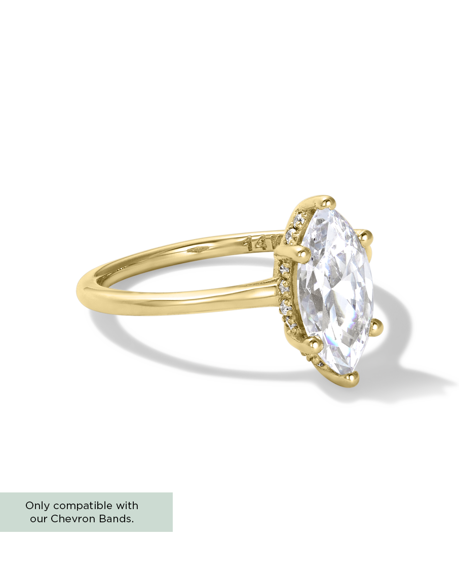 Marquise Halo Diamond Ring