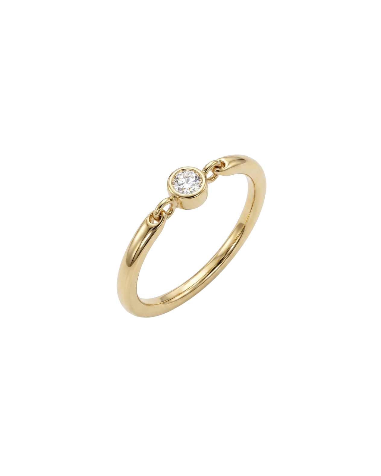 Crystal Bezel Ring