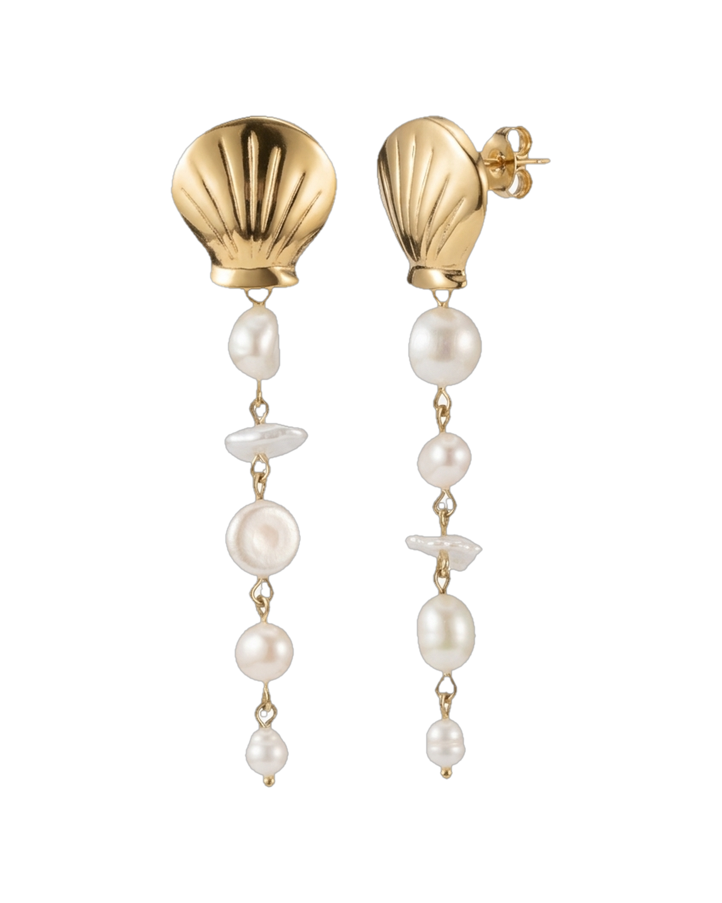 Shell Pearl Earrings